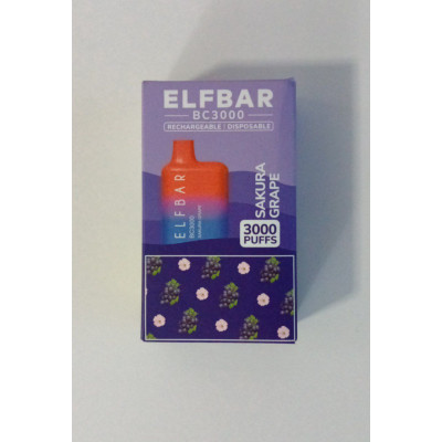 Электронная сигарета Elf Bar BC3000 Sakura Grape 5% 3000 затяжек