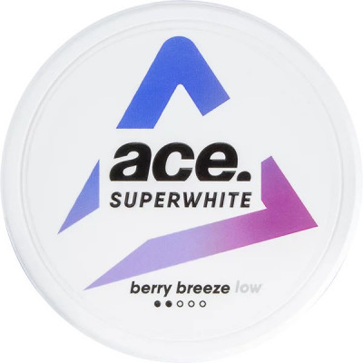 Снюс Ace Superwhite Berry Breeze Low 6 мг/г (бестабачный, тонкий)