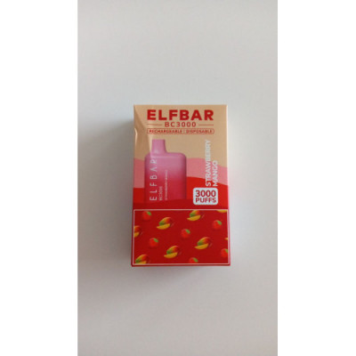 Электронная сигарета Elf Bar BC3000 Strawberry Mango 5% 3000 затяжек