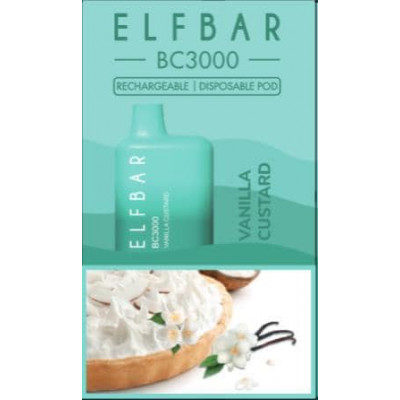 Электронная сигарета Elf Bar BC3000 - Vanilla custard 5% 3000 затяжек