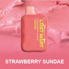 Электронная сигарета Lost Mary OS4000 Strawberry Sundae / Мороженое С Клубничным Джемом