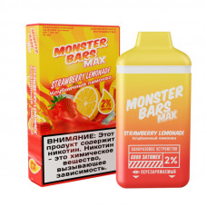 Электронная сигарета Monster Bars Strawberry Lemonade Клубничный лимонад 6000 тяг