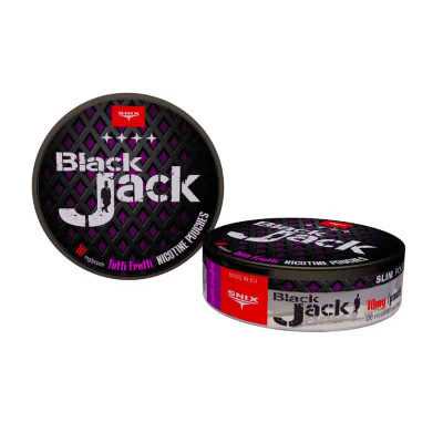 Снюс Black Jack Tutti Frutti 10 мг/г (бестабачный, тонкий)