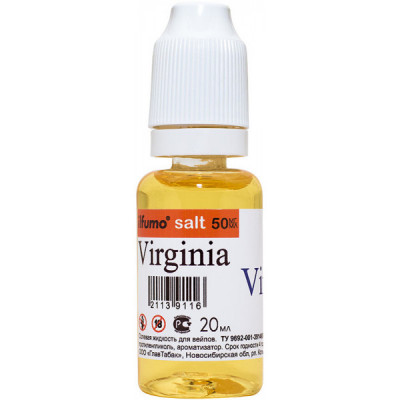 Жидкость ilfumo salt Virginia 50 мг/мл 20 мл