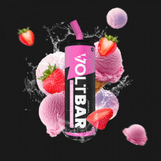 Электронная сигарета VOLTBAR Mini Strawberry Ice Cream (Клубничное мороженое) 5% 1500 затяжек