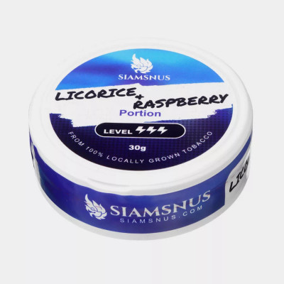 Снюс Siamsnus Licorice Raspberry Portion 16 мг/г