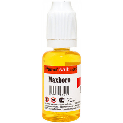 Жидкость ilfumo salt Maxboro 50 мг/мл 20 мл