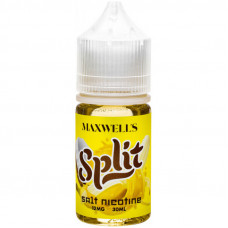 Жидкость Maxwells SALT 30 мл SPLIT 12 мг/мл Тёплый бананово-кокосовый мусс