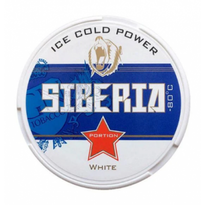 Снюс Siberia -80° White Portion 15 г 24 мг/г (табачный, толстый)