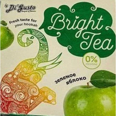 Табак для кальяна Bright Tea 50 гр Зеленое яблоко (без никотина)